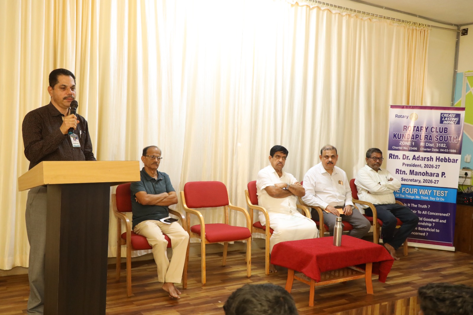 Scholarship distribution by Rotary Club Kundapura South